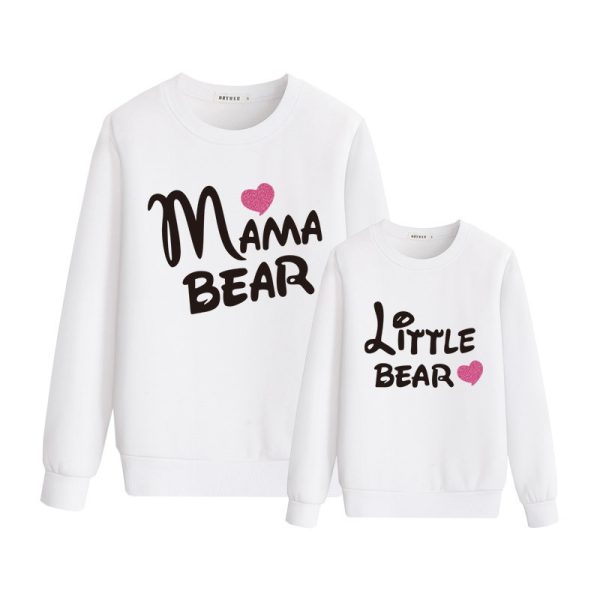 Autumn And Winter Letters Love Printed Parent-child Sweater - Image 3