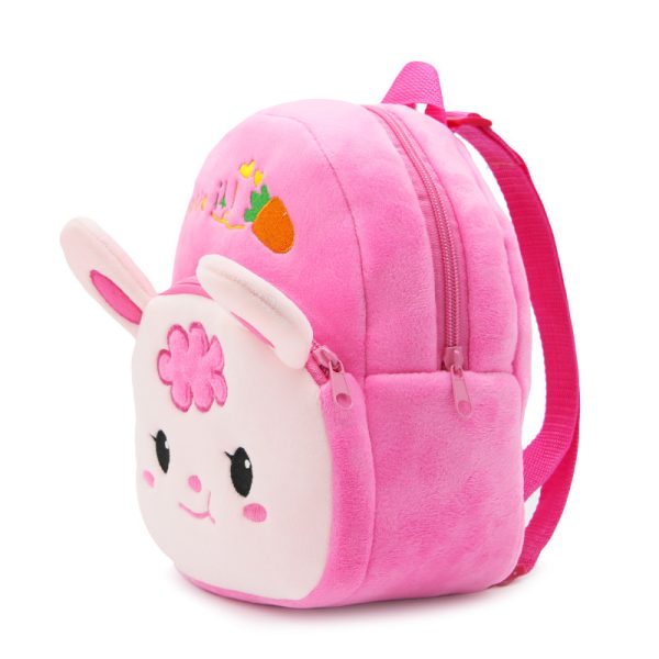 Cute Cartoon Animal Radish Rabbit Plush Backpack - Image 2