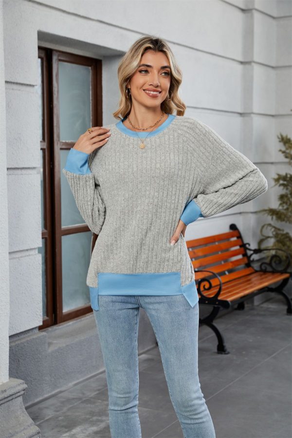 Pullover Knitting Loose Multicolor Top For Women - Image 7