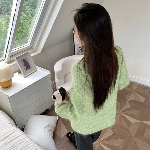 Women's Soft Round Neck Sweater - Image 3