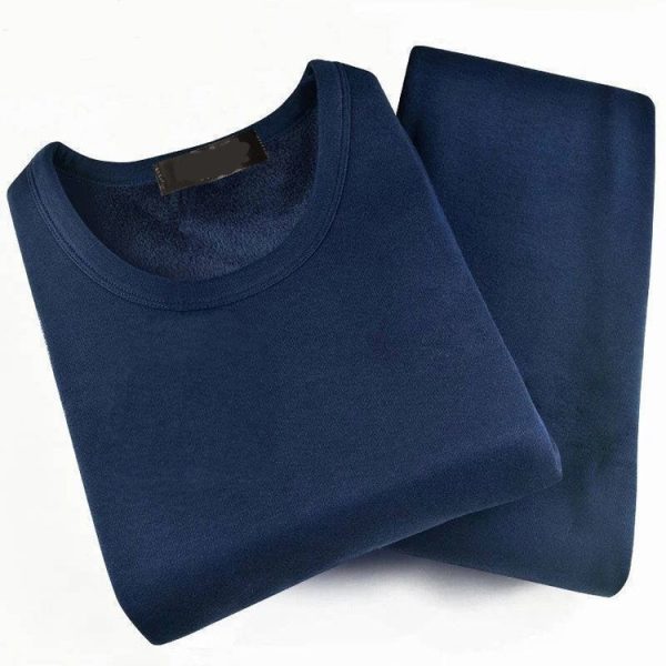 Men's Thermal Underwear Fleece-lined Thickened Long Johns Top & Bottom - Image 2