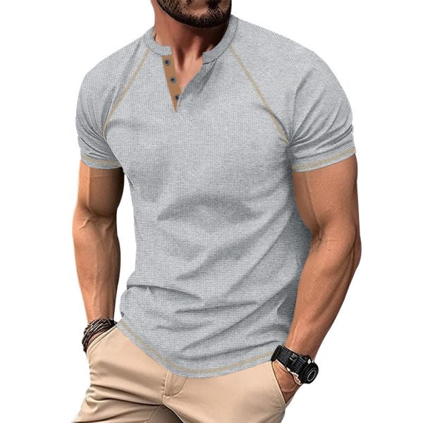 Heavy Contrast Color Raglan Slim T-shirt - Image 5