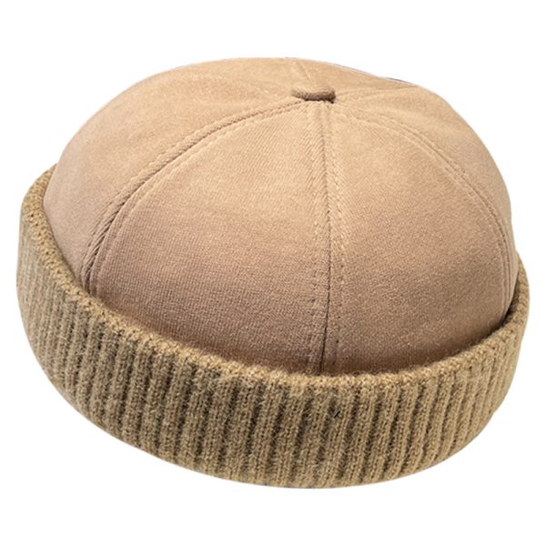 Autumn And Winter Deerskin Velvet Beret Melon Skin Hat - Image 5