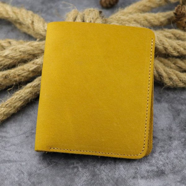 Multiple Card Slots Top Layer Leather Crazy Horse Leather Wallet - Image 2