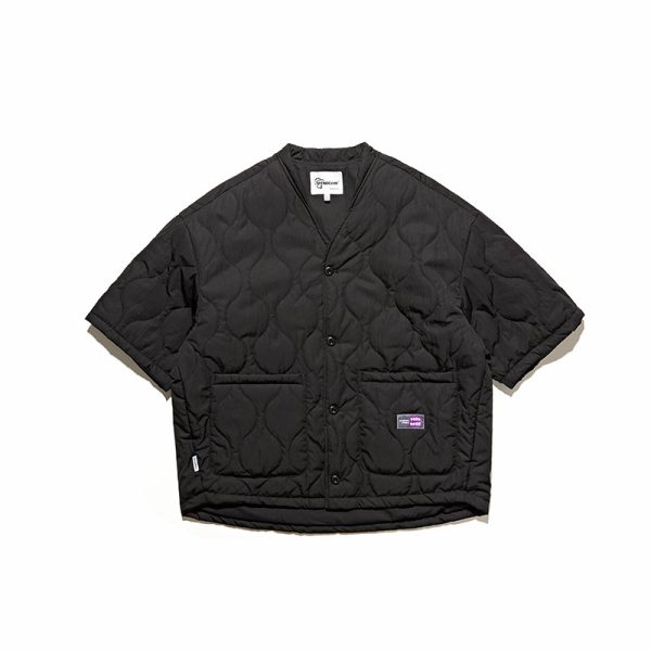 Gourd Quilted Collarless Cotton Retro - Image 5