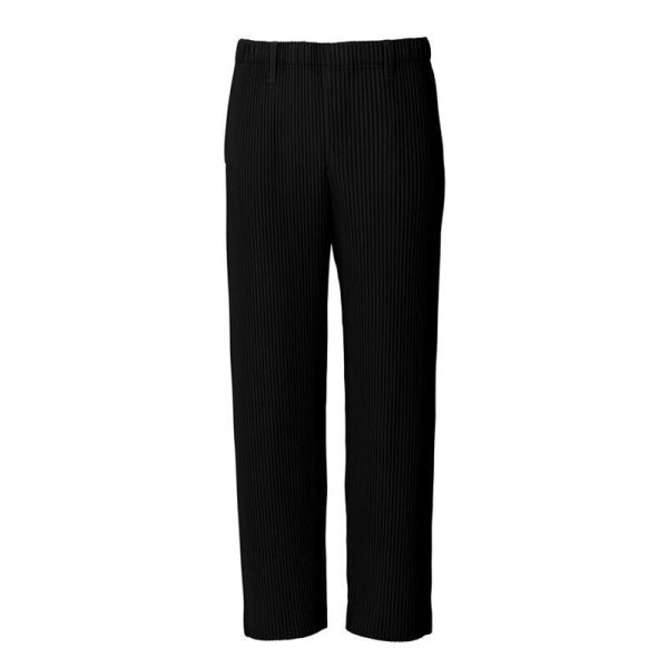 Draping Effect Straight Loose Wide Leg Casual Trousers - Image 5