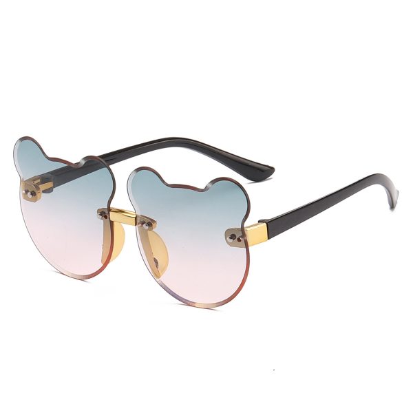 Cat Ear Kids Sunglasses Frameless Shape - Image 6