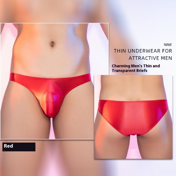 Men's Seamless Thin Silky Skin-friendly Briefs - Image 6