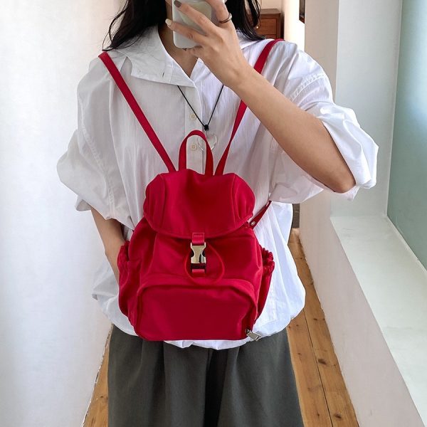 Simple Small Backpack Nylon Fashion Casual Schoolbag - Image 4