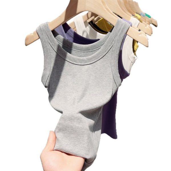 Solid Color Camisole Women's Thin Base - Image 2