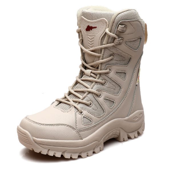 Hi-top Hiking Shoes Men's Breathable Sneaker Platform - Image 4