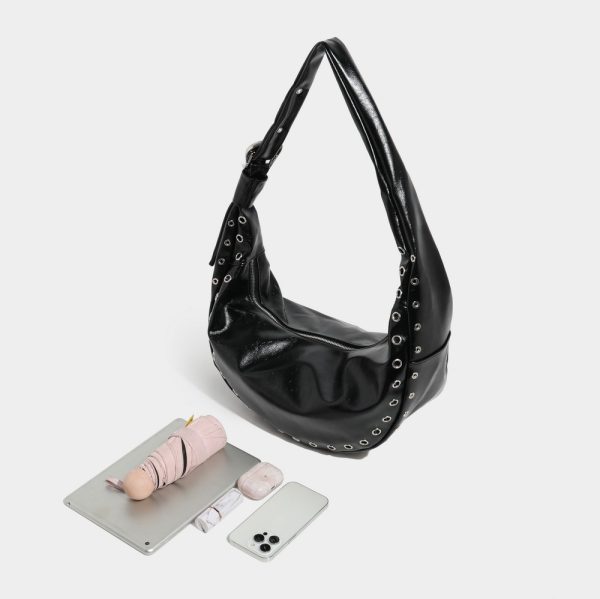 Retro Large Capacity Crossbody One Shoulder Underarm Dumpling Bag - Image 4