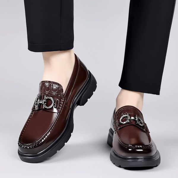 Men's Low-top Platform Retro Casual Shoes - Image 9
