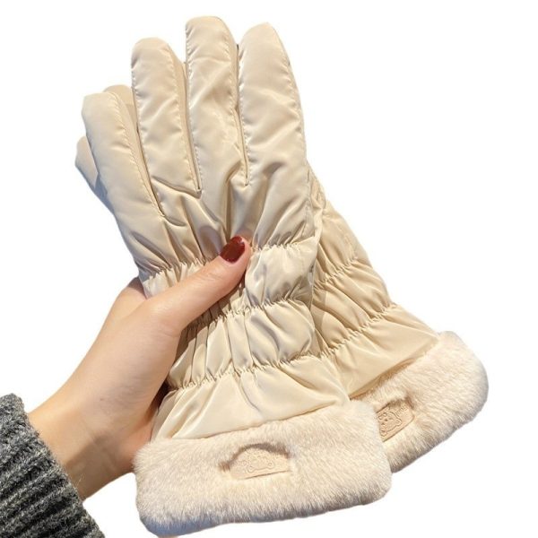 Winter Women's Warm Korean-style Touch Screen Riding Gloves - Image 4