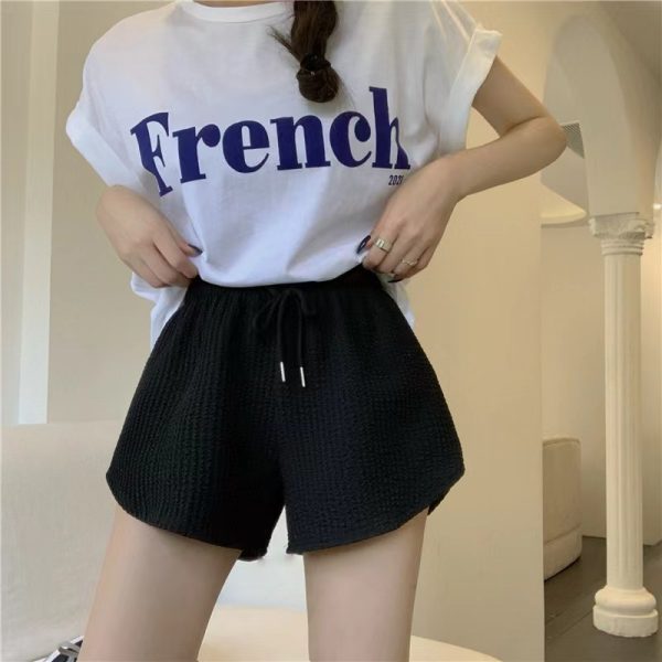Waffle Casual All-Match Sports Shorts For Women - Image 7