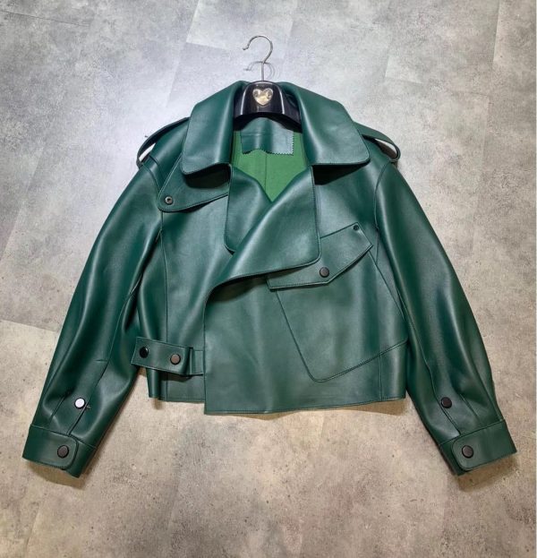 New Genuine Leather Clothes Women's Jacket Sheepskin Loose-fitting Short Coat - Image 5