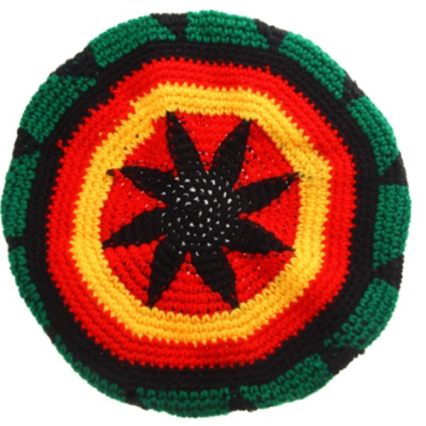 Halloween Jamaica Reggae Children Woolen Cap Handmade Knitted Rainbow Striped Festival Funny Wear - Image 4