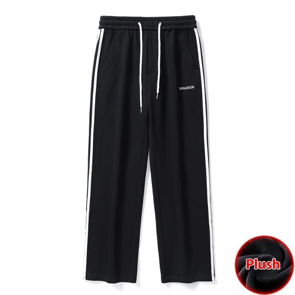 Sports Straight Fleece Padded Pants Men's Winter - Image 6