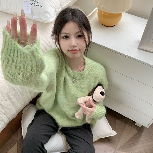Women's Soft Round Neck Sweater - Image 5