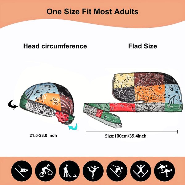 Multicolor Printing Pirate Hat Men's Fashion - Image 3