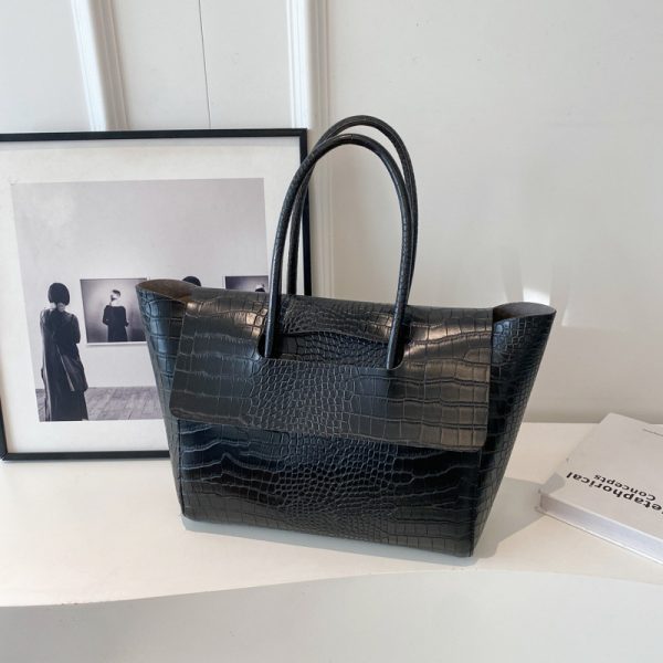 New Stone Pattern Large Capacity Handbag - Image 6