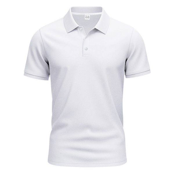Men's Gentleman Loose Breathable Lapels Short Sleeve - Image 6