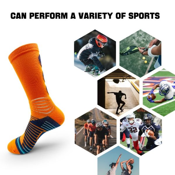 6 Pairs Of Sports Running Calf Socks - Image 6