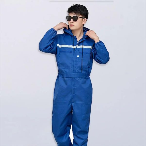 Men's One-piece Hooded Work Suit - Image 5