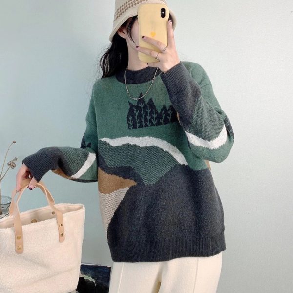 Casual Loose Youthful-looking Sweater For Women - Image 3