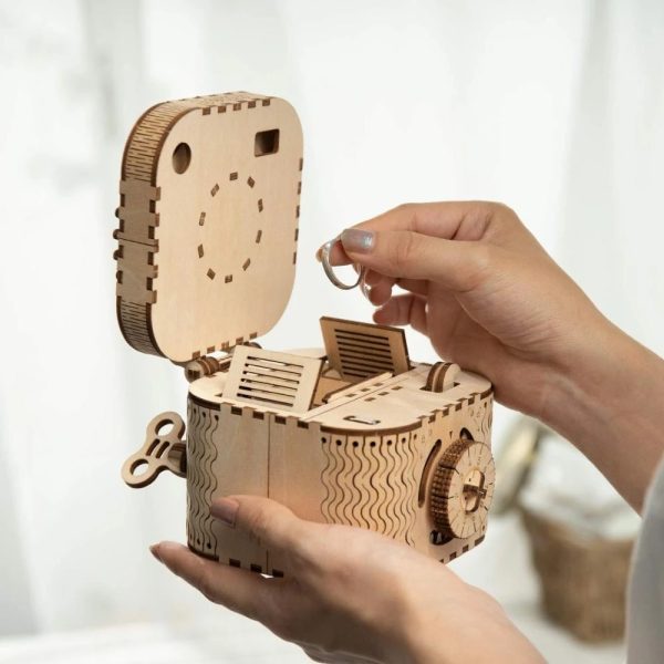 Robotime Rokr 123Pcs Treasure Box Creative 3D Wooden Puzzle Game Assembly Toys Chris Gift For Children Adults Teens Dropshipping - Image 4