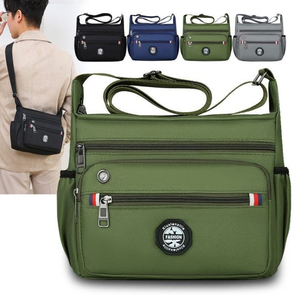 Large Capacity Men's Shoulder Multi-pocket Messenger Bag - Image 2