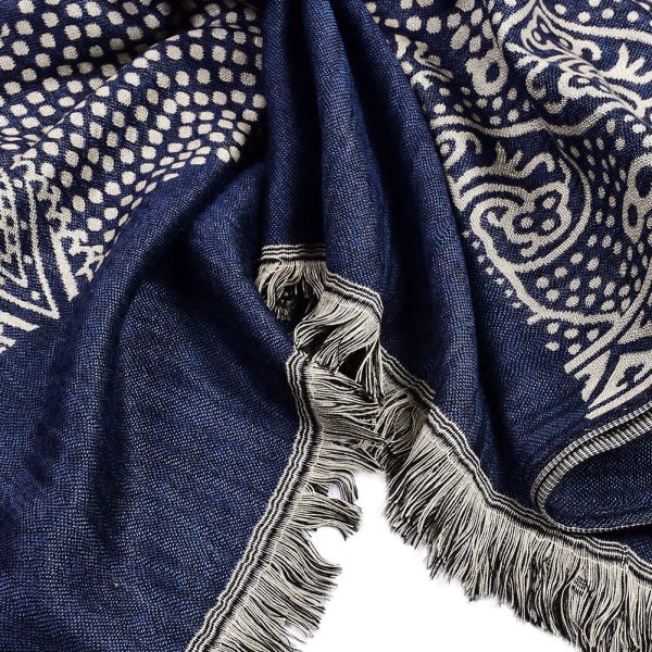 Cotton And Linen Yarn-dyed Scarf Short Beard Ethnic Style - Image 3