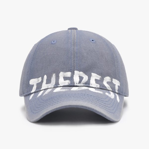 Letter Graffiti Curved Brim Soft Top Baseball Cap - Image 7