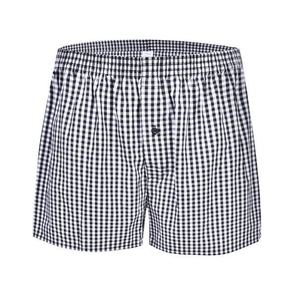 Men's Casual Loose Home Pants Plaid Shorts - Image 6