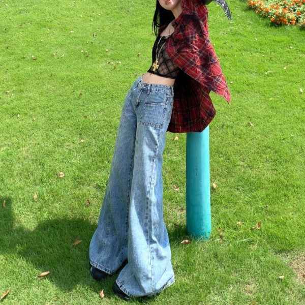 American Design High Waist Bootcut Jeans - Image 3
