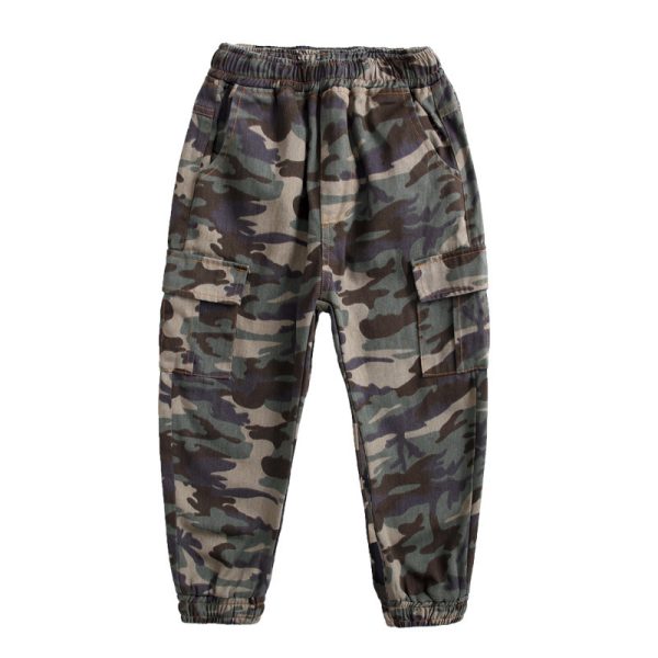 Children's Sports Military Camouflage Casual Trousers - Image 6