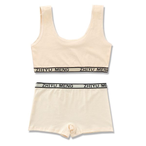 Pure Cotton Solid Color Underwear Set - Image 9