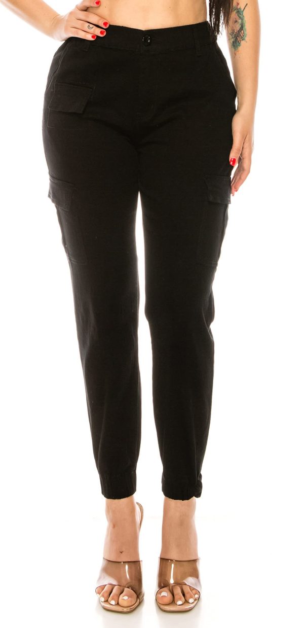 Women's Overalls Multi-pocket Design Elastic - Image 4