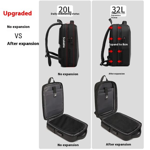 Men's Backpack Security Lock Backpack Business - Image 4