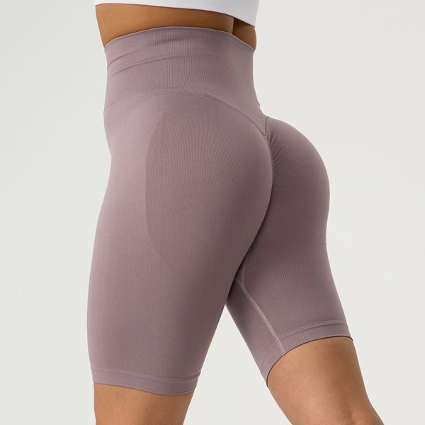Summer Hip-shaping Belly-contracting Running Five-point Fitness Pants Women's High Waist - Image 7