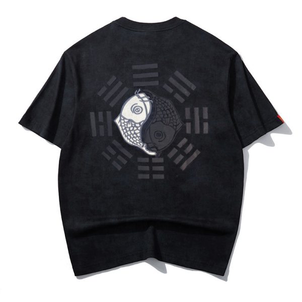 Koi Top Chinese Trendy Embroidered Short Sleeve - Image 7
