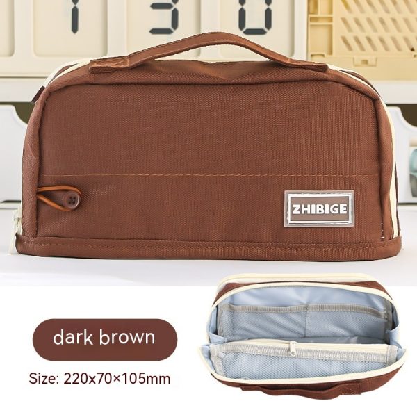 Double-sided Large Capacity Student Pencil Bag - Image 3