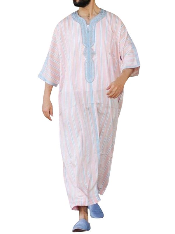 Short Sleeve Rompers Arab Ethnic Style Men - Image 2
