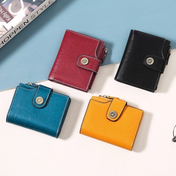 Hasp Clutch Girls Coin Pocket Multifunctional Card Holder