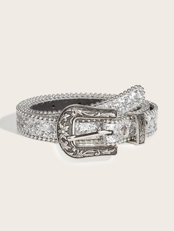 Carved Buckle Belt Female Ins Style Decoration - Image 6