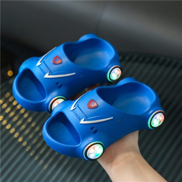 Kids Glowing Slippers Cartoon Car Sandals Children Sandals Anti Slip Boys Girls Luminous Slippers Summer Beach Shoes - Image 6