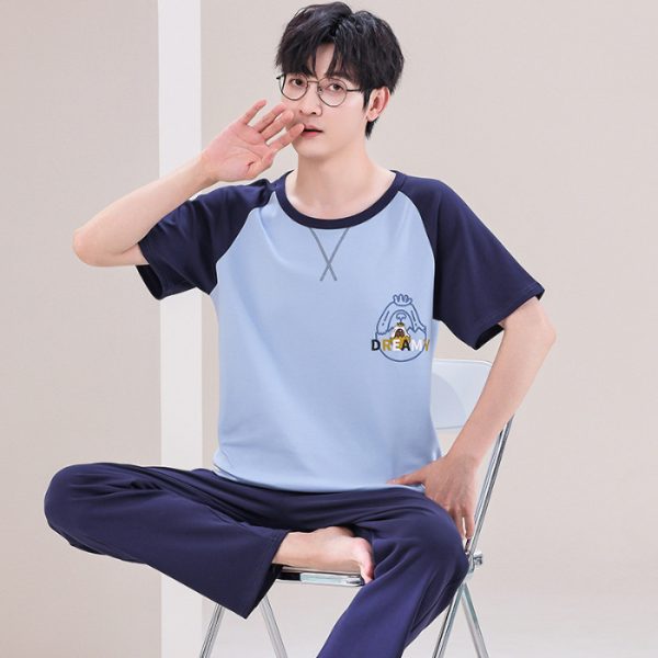 Pajamas Men's Short-sleeved Trousers Summer - Image 7