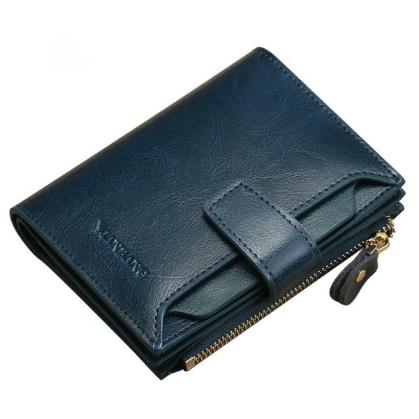 Ladies' RFID Anti-theft Swiping Zipper Hasp Multifunctional Coin Purse - Image 5