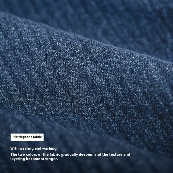 Casual Denim Tapered Jeans For Men - Image 4