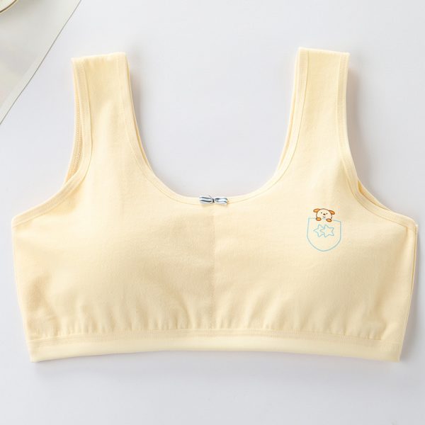 Primary Student Vest Female Junior High  Girl High School  Underwear Pure Cotton Bra - Image 2